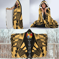 Tonga Hooded Blanket - Polynesian Tattoo Gold - Polynesian Pride