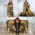 Tonga Hooded Blanket - Polynesian Tattoo Gold - Polynesian Pride