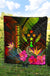 Kosrae Polynesian Personalised Premium Quilt - Hibiscus and Banana Leaves - Polynesian Pride