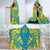 Tuvalu Hooded Blanket - Polynesian Tattoo Flag - Polynesian Pride