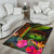 Polynesian Hawaii Polynesian Area Rug - Hibiscus and Banana Leaves - Polynesian Pride