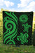 American Samoa Premium Quilt - Green Tentacle Turtle - Polynesian Pride