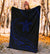Hawaii Turtle Hibicus Premium Blanket - Frida Style - Blue - Polynesian Pride