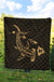 Hawaii Shark Gold Polynesian Premium Quilt - Polynesian Pride