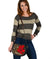 Hawaii Lauhala Hibiscus Polynesian Tropical Canvas Saddle Bag Gold - Wake Style - AH - Polynesian Pride