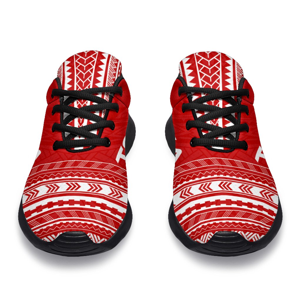 Tonga Sporty Sneakers - Polynesian Chief Flag Version - Polynesian Pride