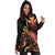 Hawaii Polynesian Hoodie Dress - Turtle With Blooming Hibiscus Gold - Polynesian Pride