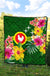 American Samoa Premium Quilt - Manu'atele Hibiscus Flag - Polynesian Pride