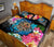 Hawaii Plumeria Hibiscus Wave Turtle Quilt Bed Set - Polynesian Pride