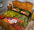 Kosrae Quilt Bed Set - Humpback Whale with Tropical Flowers (Yellow) - Polynesian Pride