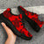 Polynesian Turtle Palm And Sea Pebbles Red Chunky Sneakers - Polynesian Pride