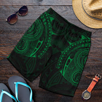 Strong Polynesian Tattoo Men's Shorts Green - Polynesian Pride