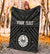 Tahiti Personalised Premium Blanket - Tahiti Seal In Polynesian Tattoo Style (Black) - Polynesian Pride