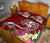 Tonga Custom Personalised Quilt Bed Set - Turtle Plumeria (Red) - Polynesian Pride