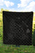 Rays Hawaii Map Polynesian Premium Quilt - Gray - Polynesian Pride