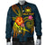 Polynesian Hawaii Personalised Men's Bomber Jacket - Legend of Samoa (Blue) - Polynesian Pride