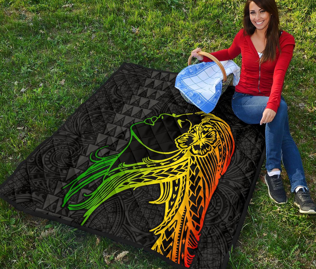 Hula Girl Premium Quilt - Polynesian Pride