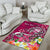 Guam Custom Personalised Area Rug - Turtle Plumeria (Pink) - Polynesian Pride