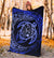 Hawaiian Turtle Polynesian Blue Premium Blanket - Polynesian Pride