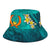 Pohnpei Micronesia Bucket Hat - Manta Ray Ocean - Polynesian Pride