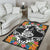 New Caledonia Area Rug - Coat OfArmsWith Tropical Flowers - Polynesian Pride