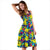 Hawaii Tropical Pattern Mix Midi Dress - Polynesian Pride