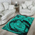 Hawaiian Map Kanaka Honu Hibiscus Globular Polynesian Area Rug AH - Polynesian Pride