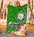 Hawaii Polynesian Premium Blankets - Hawaii Seal With Turtle Plumeria (Green) - Polynesian Pride