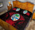 Guam Polynesian Quilt Bed Set Hibiscus Red - Polynesian Pride