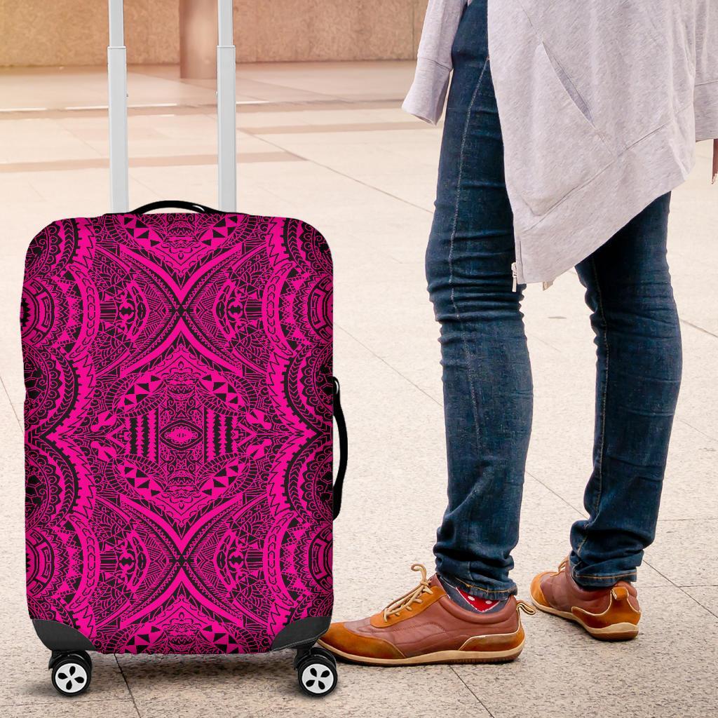 Polynesian Symmetry Pink Luggage Covers - Polynesian Pride