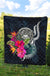 American Samoa Polynesian Premium Quilt - Tropical Flower - Polynesian Pride