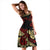 Polynesian Midi Dress - Black Turtle - Polynesian Pride