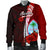 Guam Polynesian Men's Bomber Jacket - Coat Of Arm With Hibiscus - Polynesian Pride