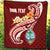 Guam Personalised Premium Quilt - Guam Seal Polynesian Patterns Plumeria (Red) - Polynesian Pride