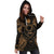 Pohnpei Polynesian Hoodie Dress Map Gold - Polynesian Pride