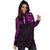 New Zealand Women'S Hoodie Dress, Maori Polynesian Tattoo Purple - Polynesian Pride