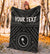 Chuuk Custom Personalised Premium Blanket - Chuuk Seal With Polynesian Tattoo Style ( Black) - Polynesian Pride