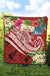 Kosrae Polynesian Premium Quilt - Summer Plumeria (Red) - Polynesian Pride