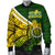 Cook Islands Men Bomber Jacket Style Turtle Rugby - Polynesian Pride