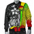 Federated States of Micronesia Men's Bomber Jackets Reggae - Turtle With Hook - Polynesian Pride