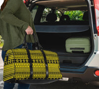 Polynesian Tattoo Tribal Yellow Hawaii Travel Bag - Polynesian Pride