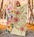 Hawaii Triple Marble Turtle Polynesian Hibiscus Premium Blanket - AH - Benjamin Style - Beige - Polynesian Pride