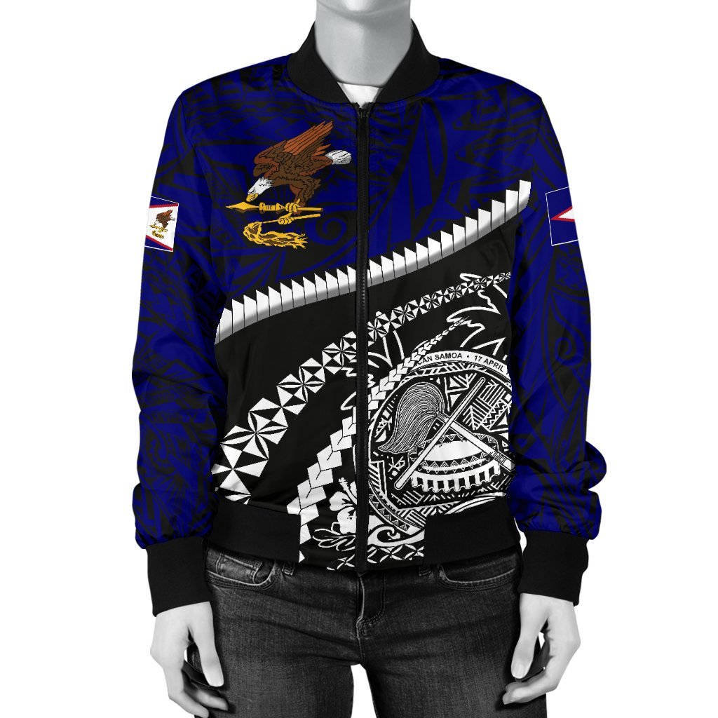 American Samoa Women's Bomber Jacket - Road to Hometown - Polynesian Pride
