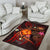 Polynesian Hawaii Personalised Area Rug - Legend of Samoa (Red) - Polynesian Pride