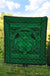 Hawaii Polynesian Pele Kanaka Premium Quilt Green - Polynesian Pride