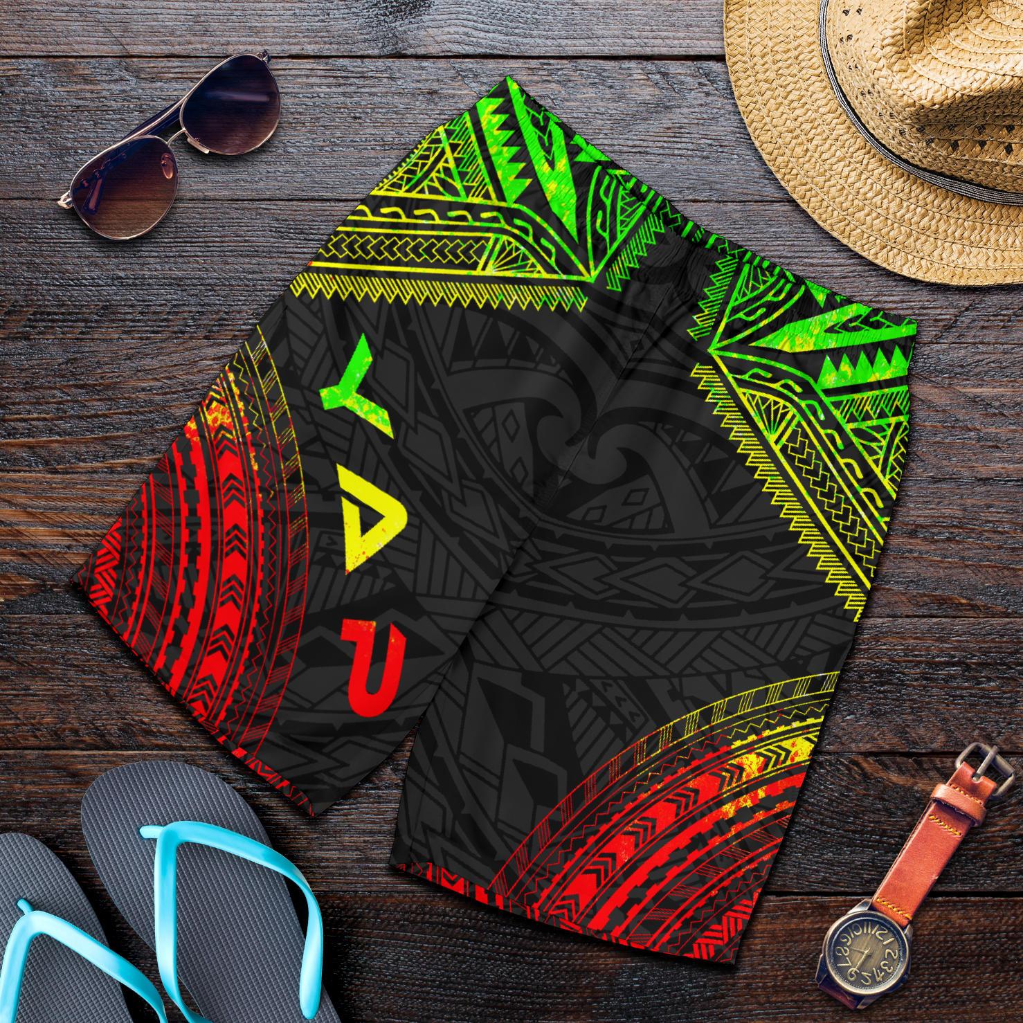 Yap Men's Shorts - Polynesian Chief Reggae Version Reggae - Polynesian Pride