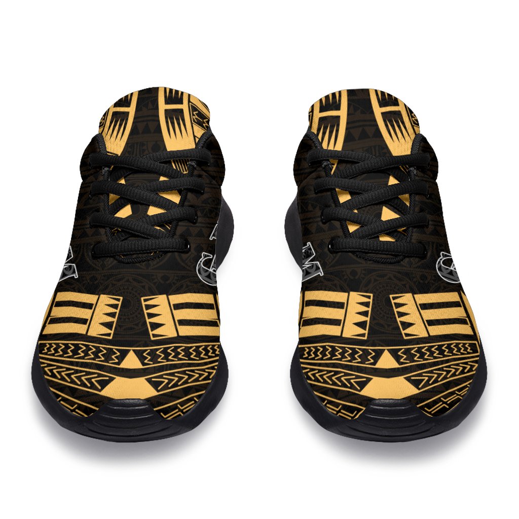 Guam Sport Sneakers - Polynesian Tattoo Gold - Polynesian Pride