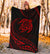 Hawaii Turtle Premium Blanket - Red - Frida Style - Polynesian Pride