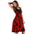 Polynesian Hawaii Midi Dress - Kanaka Maoli Red Turtle - Polynesian Pride