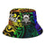 Tuvalu Custom Personalised Bucket Hat - Rainbow Polynesian Pattern - Polynesian Pride